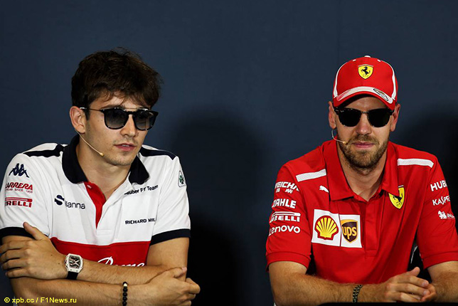 Себастьян Феттель и Шарль Леклер