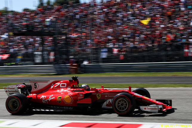 Себастьян Феттель в Монце, 2017 год