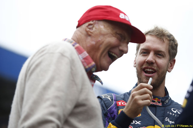 Ники Лауда и Себастьян Феттель, 2013 год