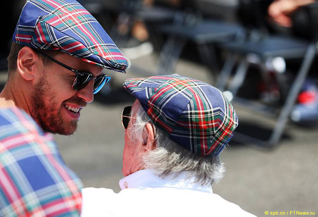 Себастьян Феттель и сэр Джеки Стюарт