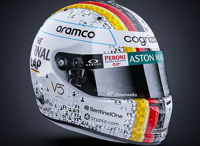 Шлем Себастьяна Феттеля