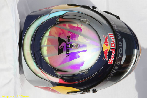 Шлем Себастьяна Феттеля в начале 2009 года