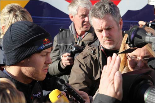 Себастьян Феттель на тестах в Хересе