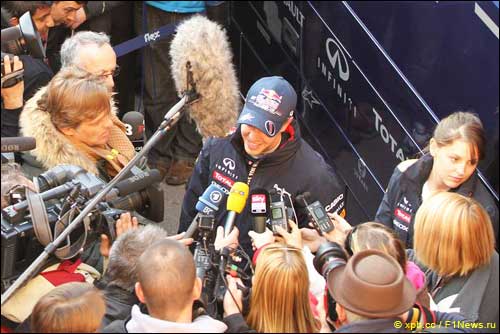 Групповое интервью Себастьяна Феттеля