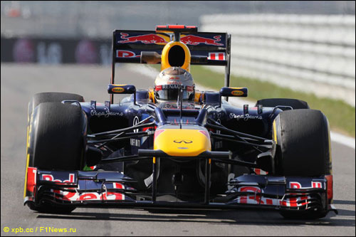 Себастьян Феттель на трассе Гран При Кореи