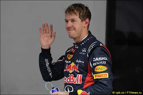 Себастьян Феттель - победитель квалификации в Индии