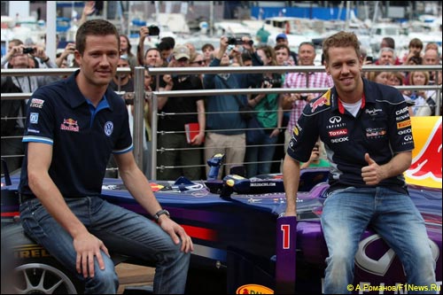 Себастьен Ожье и Себастьян Феттель на Гран При Монако