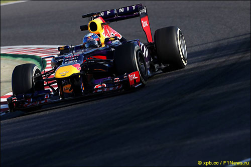 Себастьян Феттель на тренировках в Сузуке