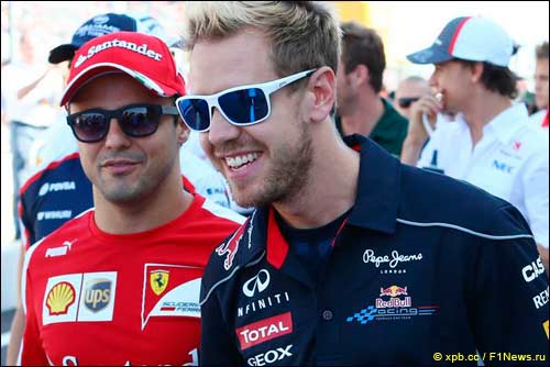 Фелипе Масса и Себастьян Феттель