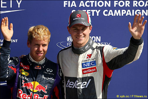 Себастьян Феттель и Нико Хюлкенберг