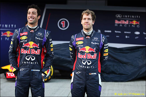 Даниэль Рикардо и Себастьян Феттель