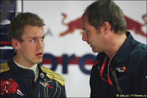Себастьян Феттель и Герхард Бергер, 2008 год
