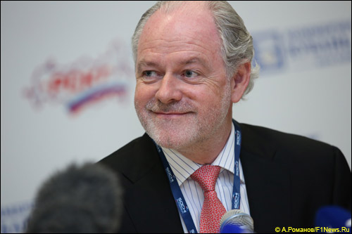 Ричард Креган на пресс-конференции в Сочи