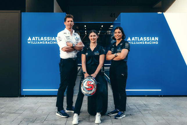 Джеймс Ваулз, Лиа Блок и Джейми Чэдвик, фото Williams Racing