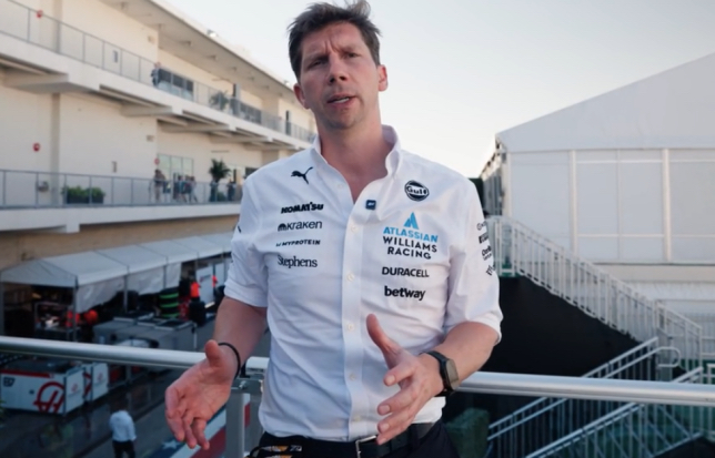 Джеймс Ваулз, стоп-кадр из видео Williams