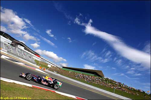 Марк Уэббер на трассе Фудзи