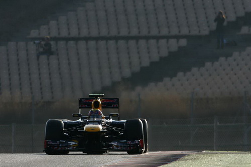 Марк Уэббер на тестах в Барселоне