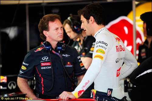 Кристиан Хорнер и Марк Уэббер