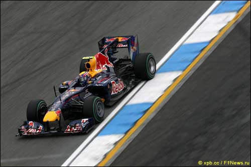 Марк Уэббер на Гран При Германии 2010 года