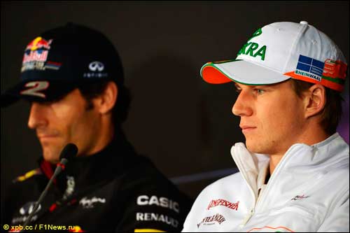 Марк Уэббер и Нико Хюлкенберг