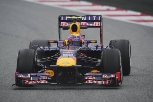 Марк Уэббер на тестах в Барселоне