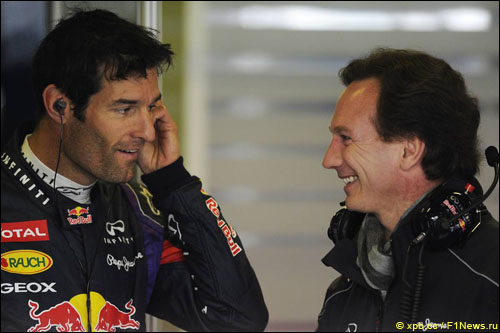 Марк Уэббер и Кристиан Хорнер