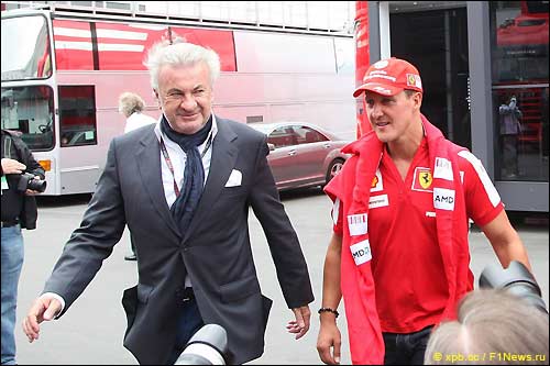 Вилли Вебер и Михаэль Шумахер