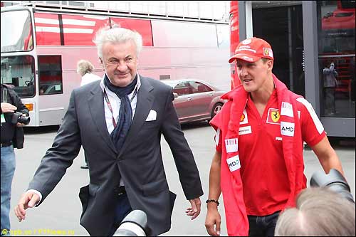 Вилли Вебер и Михаэль Шумахер