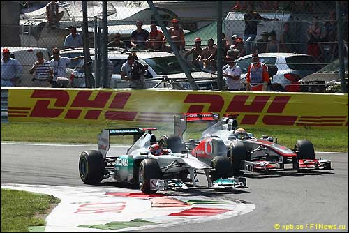 Михаэль Шумахер и Льюис Хэмилтон