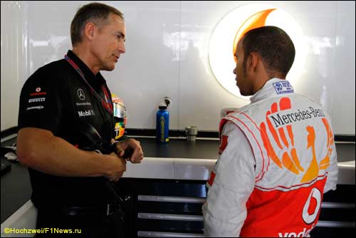 Мартин Уитмарш и Льюис Хэмилтон
