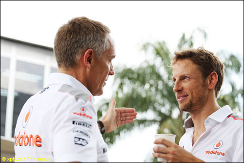 Мартин Уитмарш и Дженсон Баттон