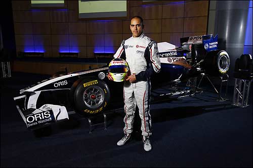 Пастор Мальдонадо на презентации Williams FW33