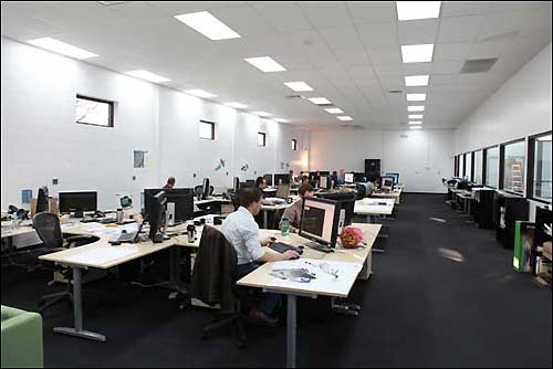 Конструкторский отдел на базе US F1 в Шарлотте, Сев. Каролина