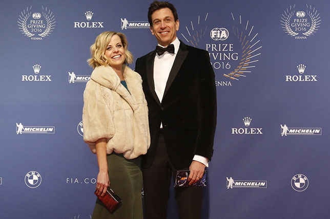 Тото Вольфф с супругой на гала-церемонии FIA