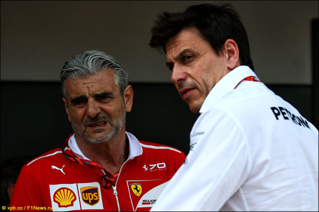 Маурицио Арривабене и Тото Вольфф