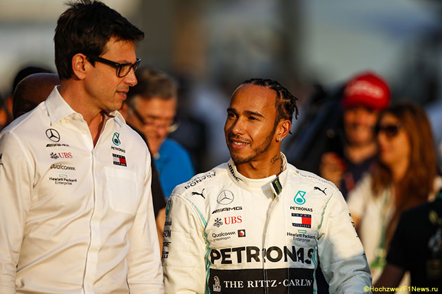 Тото Вольфф и Льюис Хэмилтон на Гран При Абу-Даби