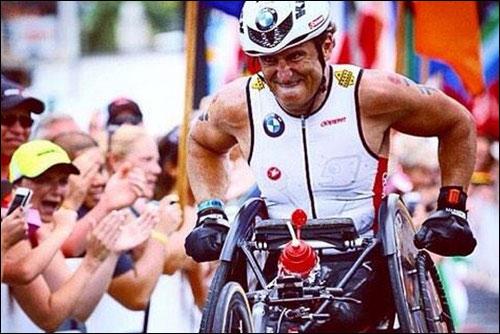 Алекс Дзанарди на дистанции триатлона Ironman